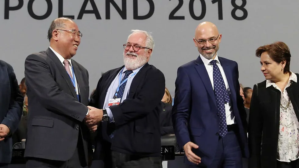 Klimatkonferensen i Katowice, Polen.
