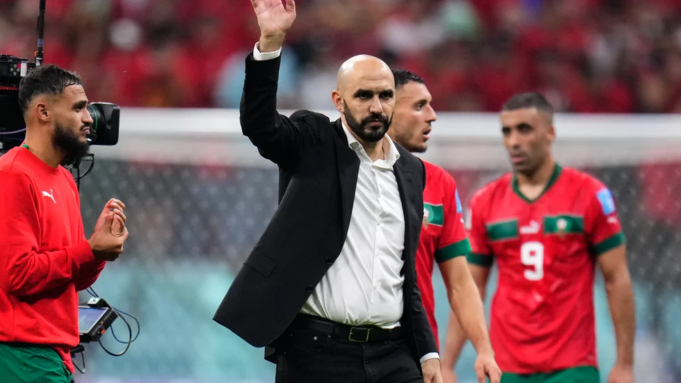 Marockos förbundskapten Walid Regragui.