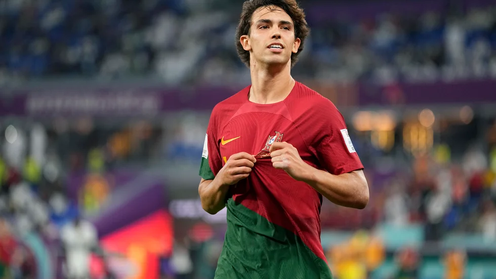 João Félix, här under VM i Qatar, kommer att tillbringa våren i Chelsea. Arkivbild.