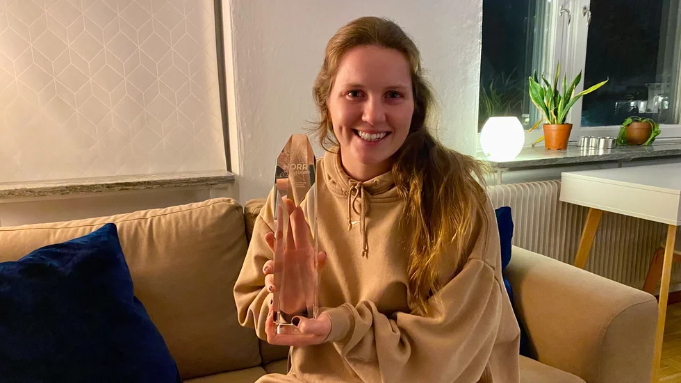 Amanda McGlynn får Norrstjärnan 2022. Priset delades ut innan hon åkte hem till USA. Hon närvarande därför inte vid Norrbottens Fotbollsgala på lördagskvällen.