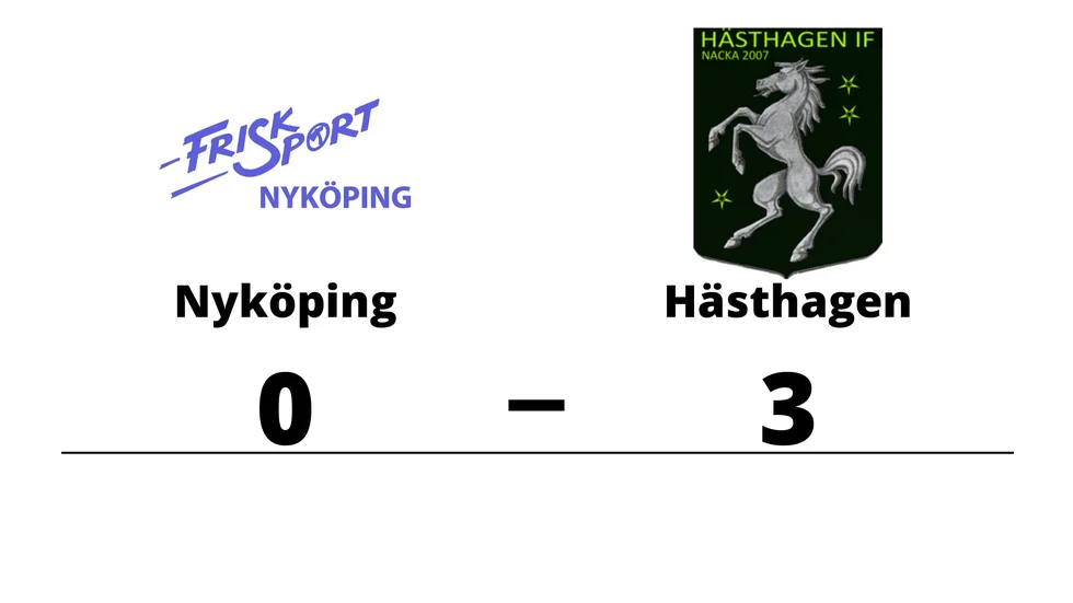 Nyköpings FK förlorade mot Hästhagen