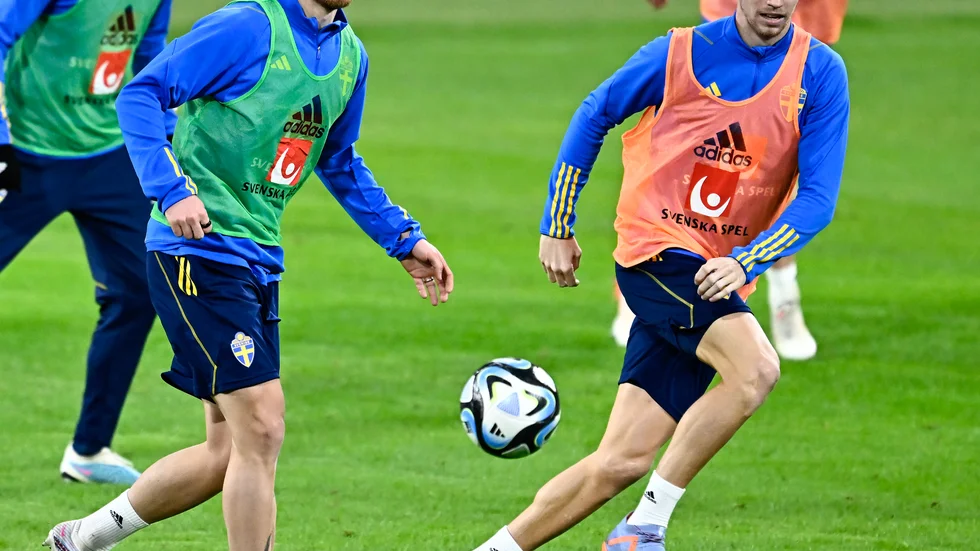 Linus Wahlqvist Egnell och Samuel Gustafson spelar båda från start i kvällens EM-kval mot Belgien på Friends arena.