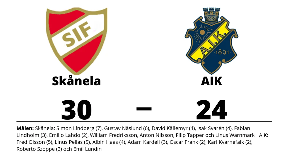 Skånela IF vann mot AIK