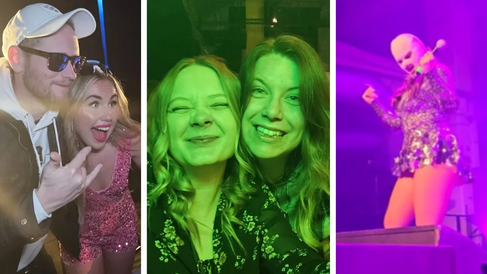 Det var stor epadunkfest med bland andra Lia Larsson och Fröken Snusk i Lokverkstan på fredagskvällen.