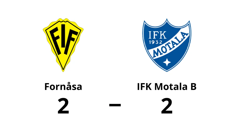 Fornåsa IF spelade lika mot IFK Motala FK B