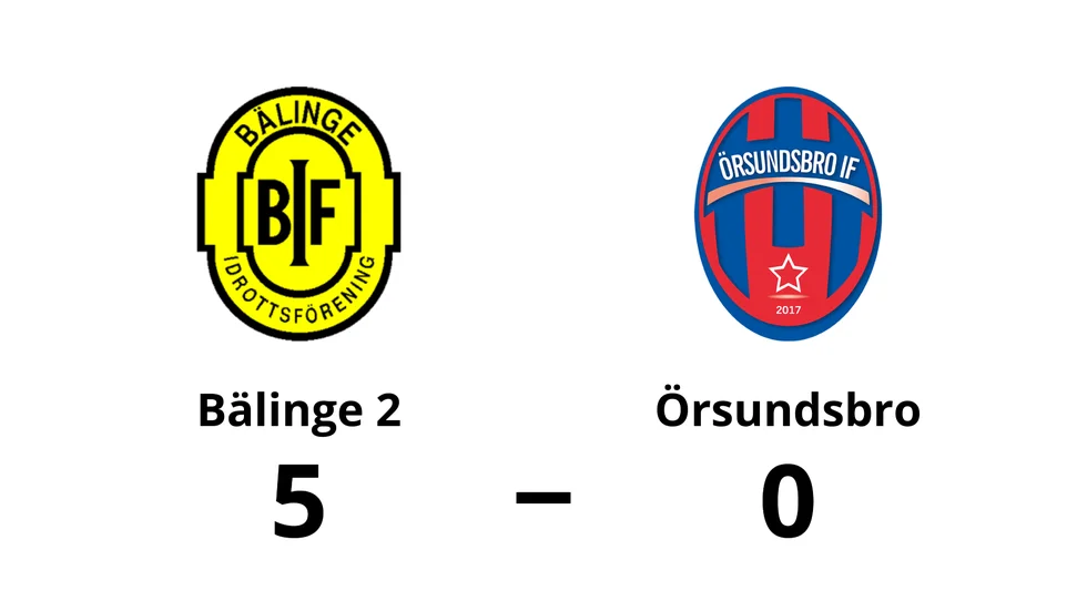 Bälinge IF 2 vann mot Örsundsbro IF