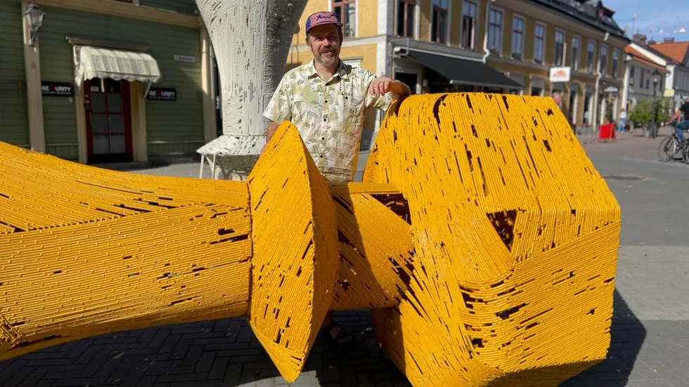 Här från Stämpeltorget i Nyköping, startar och slutar Park till park-loppet.