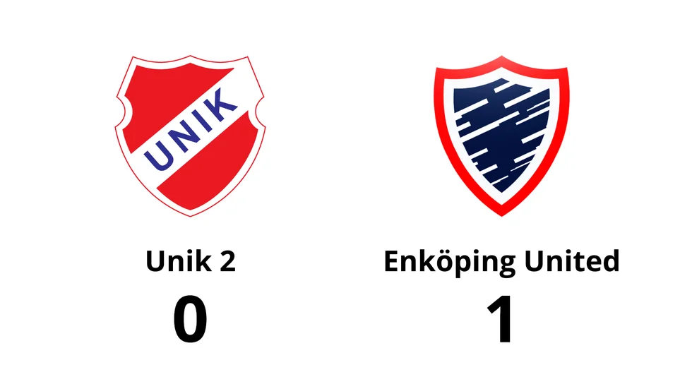 Unik FK 2 förlorade mot Enköping United FK