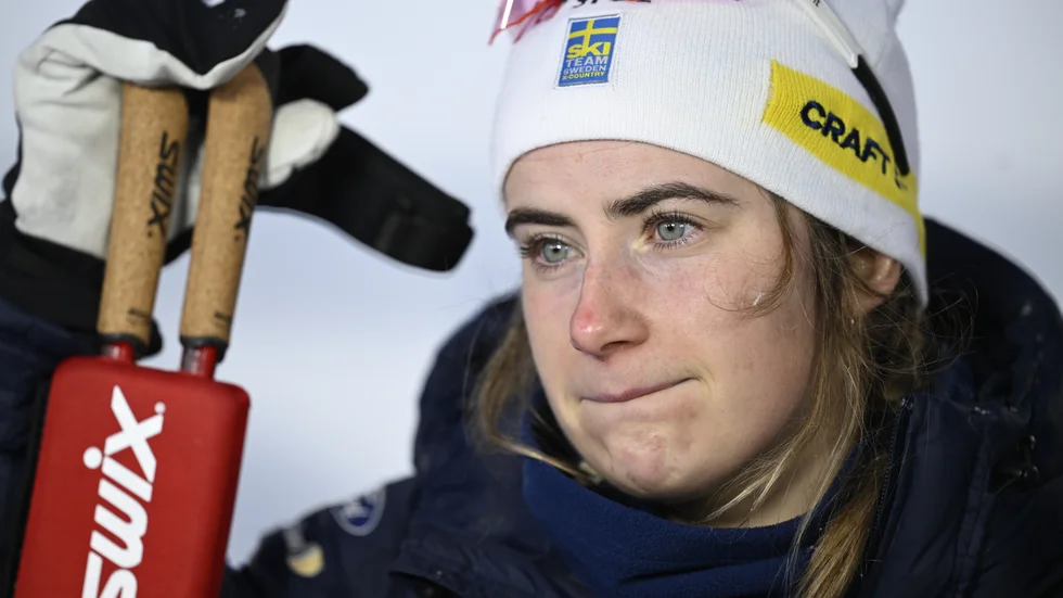 Skidåkaren Ebba Andersson släpper i april en självbiografi som ljudbok, med namnet ”Från OS-storm till VM-guld”. Arkivbild.