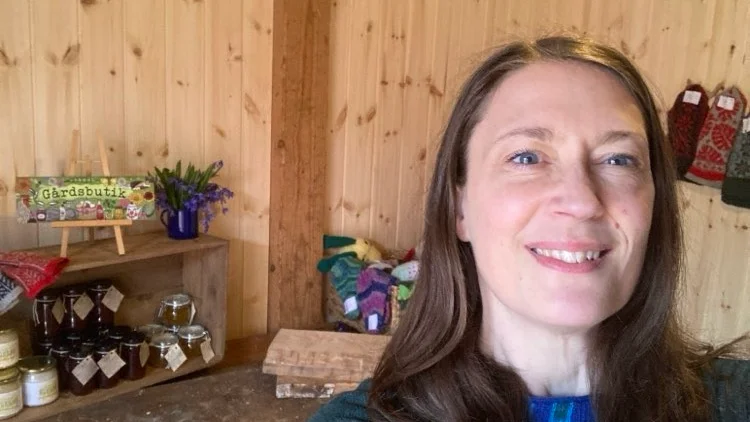 Ann Sellbrink ser fram emot att i helgen öppna sin nya gårdsbutik.