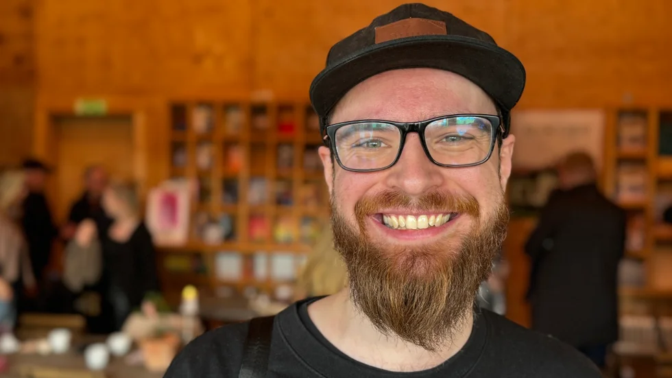 Oskar Modig, driver egna företaget Modig media. "Jag har ett väldigt litet företag, men jag handlar begagnad utrustning och nästa fordon kommer att bli en hybrid eller en elbil."