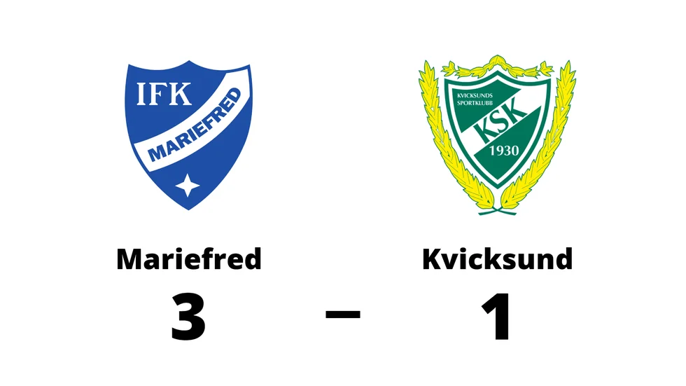 IFK Mariefred vann mot Kvicksunds SK