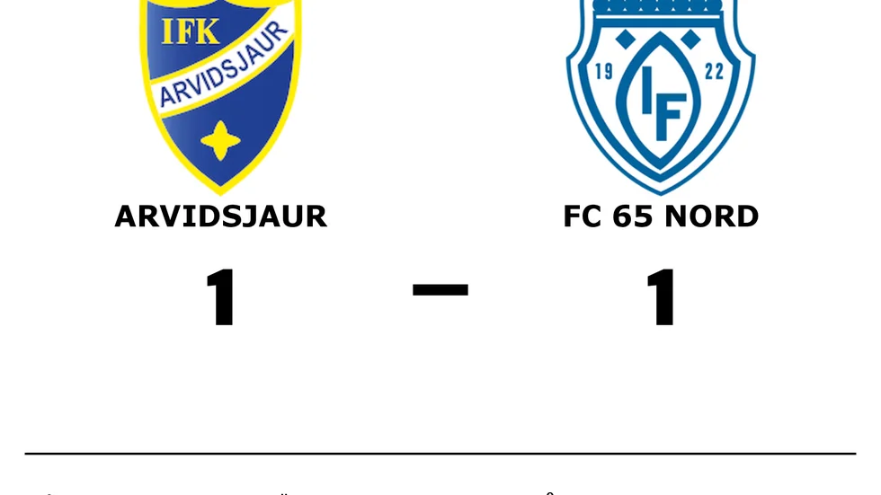 IFK Arvidsjaur FK spelade lika mot FC 65 Nord
