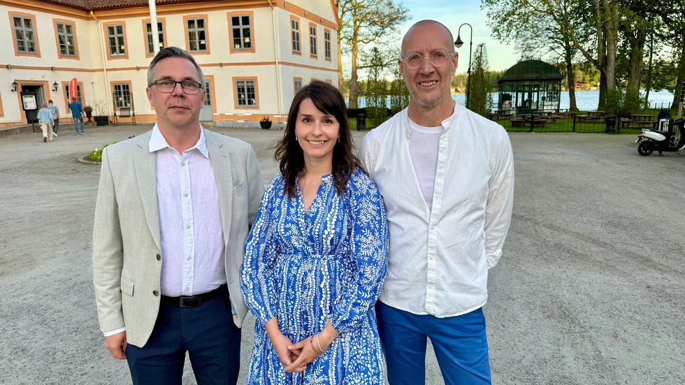 Tisdagskvällens värdtrio var kommunalråd Johan Söderberg (S), näringslivsutvecklare Zana Zgog och näringslivschef Magnus Runesson.