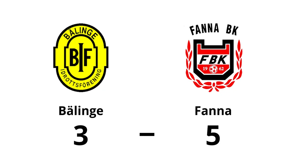 Bälinge IF förlorade mot Fanna BK