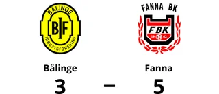 Fanna segrade i toppmötet mot Bälinge