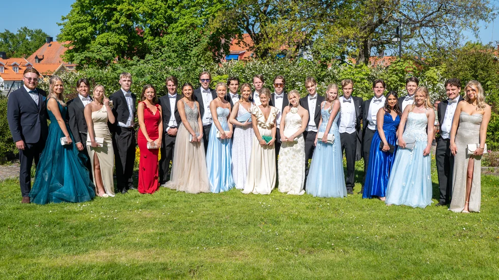 Stadsparken var fylld till brädden med fantastiska klänningar och glada baldeltagare under lördagen.