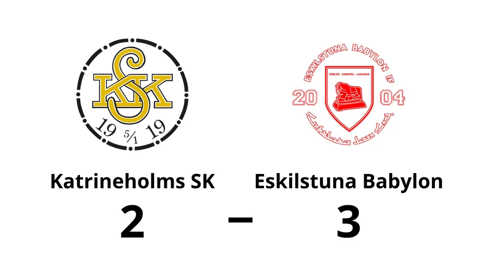 Katrineholms SK FK förlorade mot Eskilstuna Babylon IF
