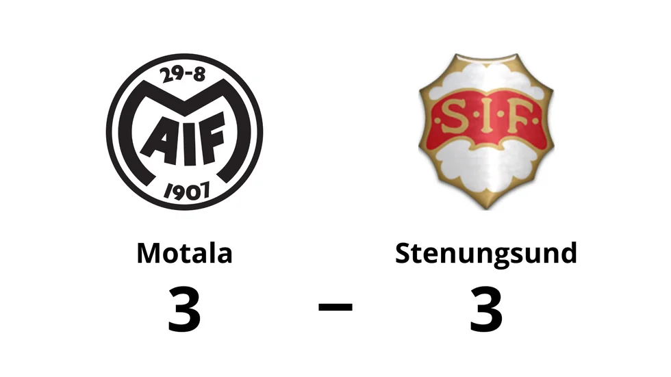 Motala spelade lika mot Stenungsund