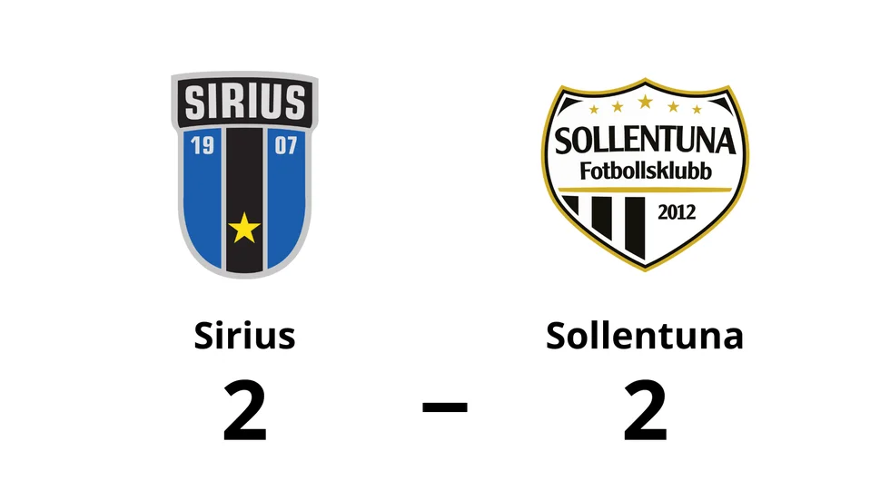 IK Sirius FK spelade lika mot Sollentuna FK