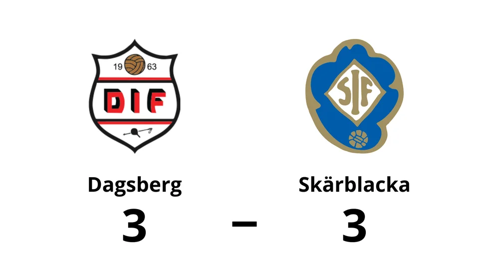 Dagsbergs IF spelade lika mot Skärblacka IF