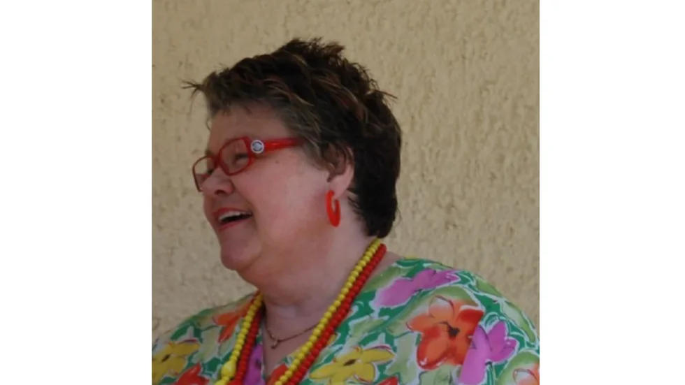 Ulla-Karin Skoghag vid invigningen av Galleri Fiskhuset 16 maj 2009.