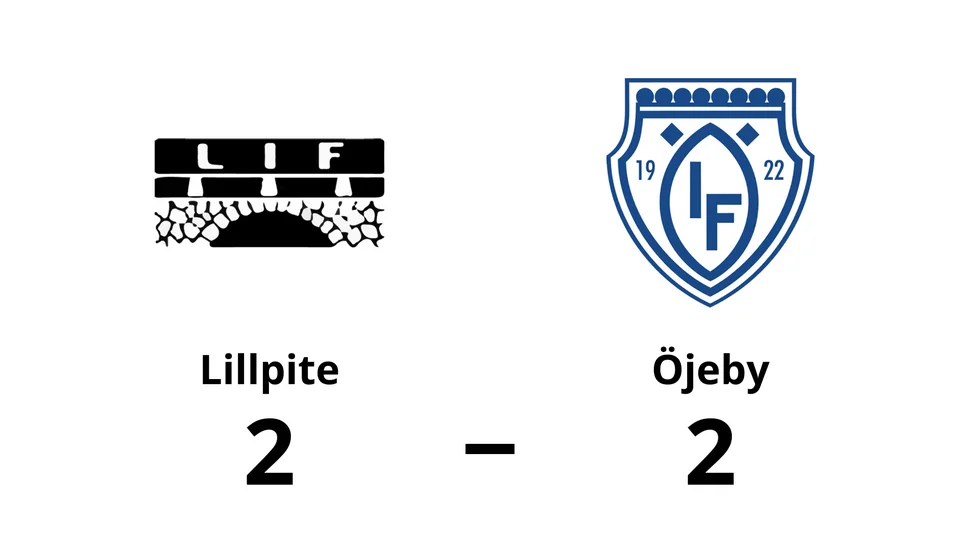 Lillpite IF spelade lika mot Öjeby IF