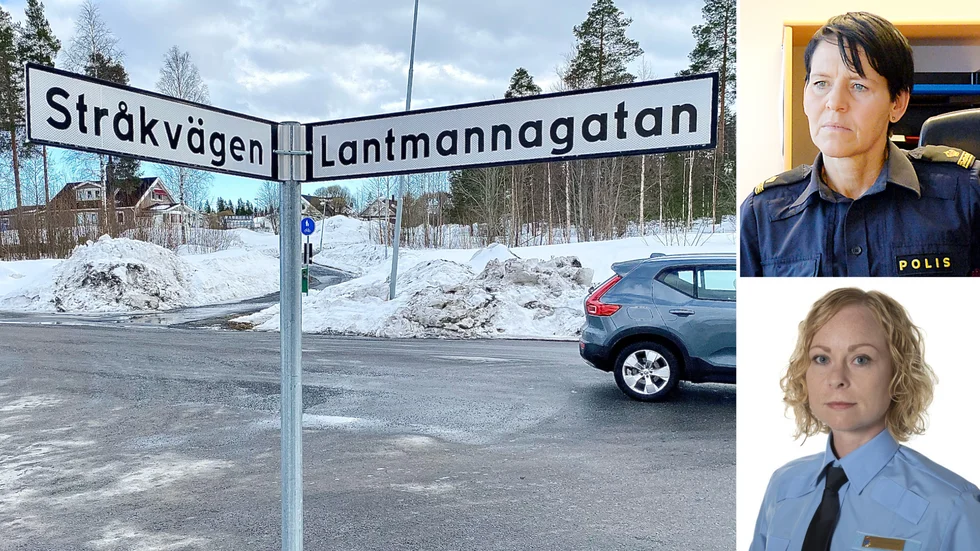 Misstänkt ofredande mot en ung flicka. Händelsen inträffade intill den här korsningen på Sunnanå i Skellefteå vid 17.30-tiden i tisdags. Ewa Öberg Öström och Marie Andersson vid polisen hade på onsdagen ingen detaljkännedom om vad ska ha hänt. Men de understryker bland annat vikten av att alltid kontrollera att det upprättas en polisanmälan vid den här typen av händelser.