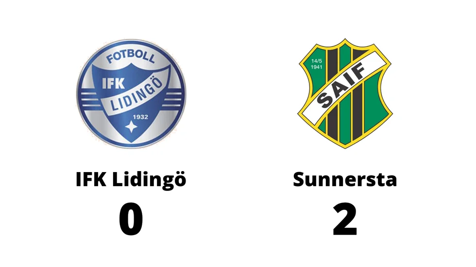 IFK Lidingö FK förlorade mot Sunnersta AIF