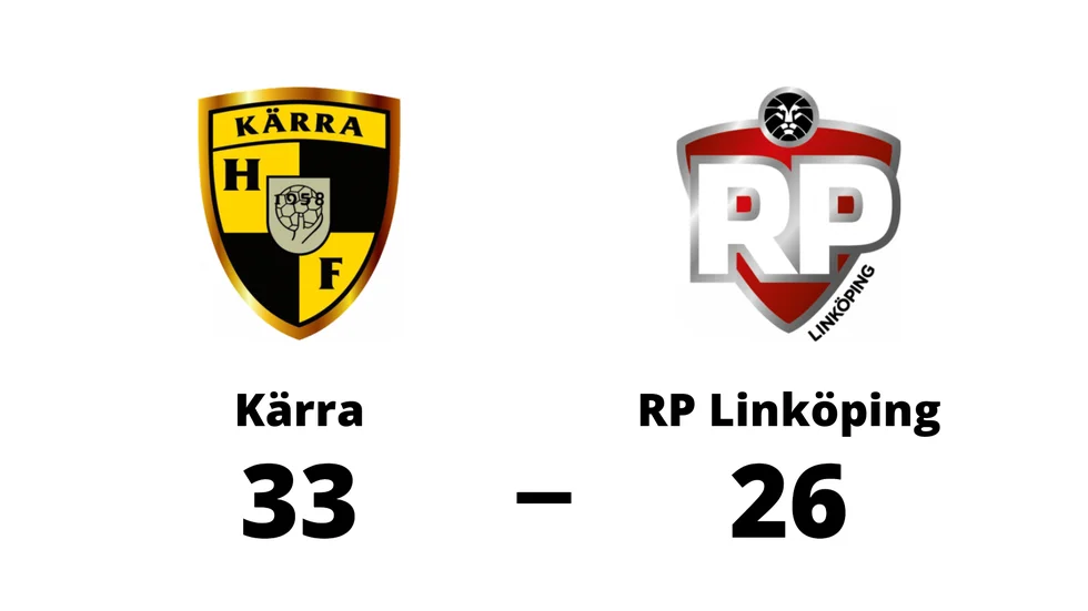 Kärra HF vann mot RP IF Linköping