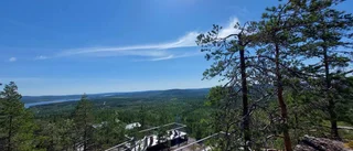 Kolla utsikten från klassiska "tomteberget"