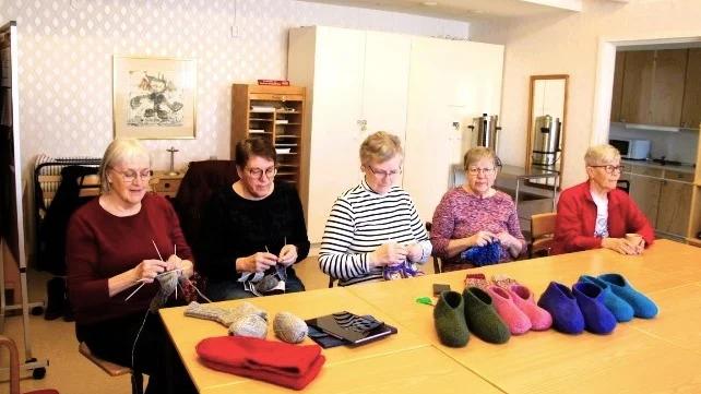 Från vänster Anna-Lena Eriksson, Ulla Wennberg, Anita Elfmark, Barbro Nilsson, Ann-Sofi Ahlbäck. Frånvarande Carinna Fries.