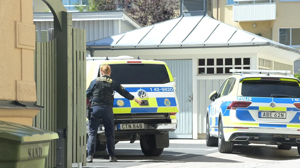 Polisinsats i Linköping.