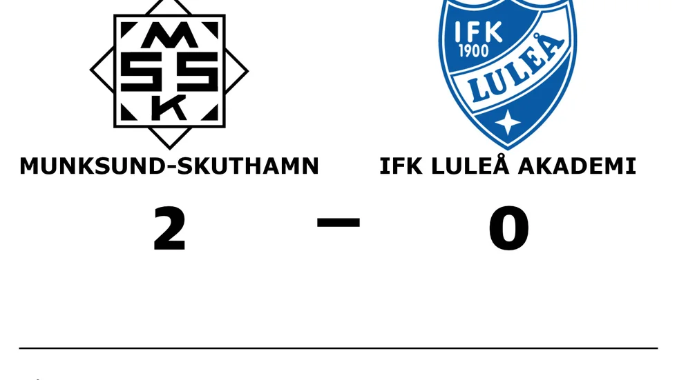 Munksund/Skuthamns SK vann mot IFK Luleå Akademi
