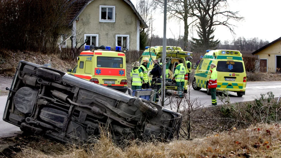 Ingen av ungdomarna kom till allvarlig skada. Bild: PETER JIGERSTRÖM