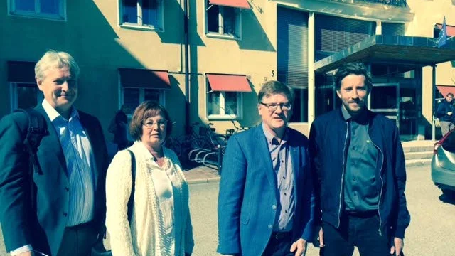 Gällivares delegation: Lennart Johansson, Birgitta Larsson, Lars Alriksson och Henrik Ölvebro.