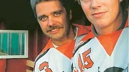 Henrik Stark i förgrunden och Ove Nilsson i bakgrunden är Målilla Bandys nya tränarteam. Foto: Magnus Strömsten