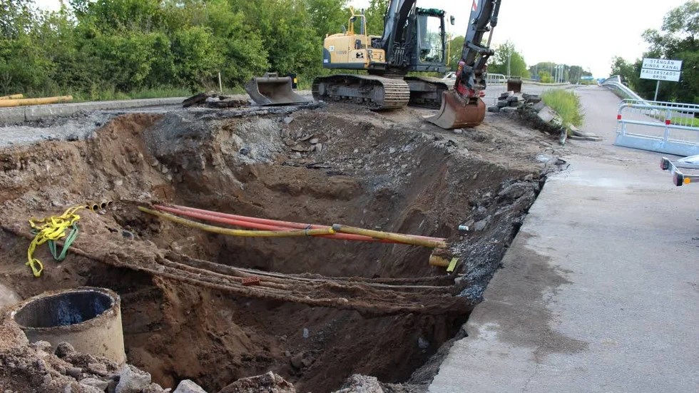 Problem. Slukhålet på Kallerstadsleden skapar trafikproblem i Linköping.