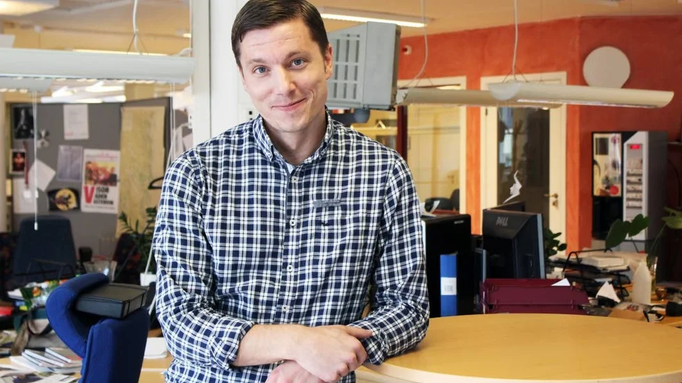 Chefredaktör. Christoffer Nielsen tar över jobbet som chefredaktör på VT.