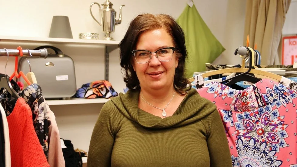 Anette Svensson har öppnat den nya butiken Sagmars i Gamleby centrum. Foto: Liselotte S Johansson