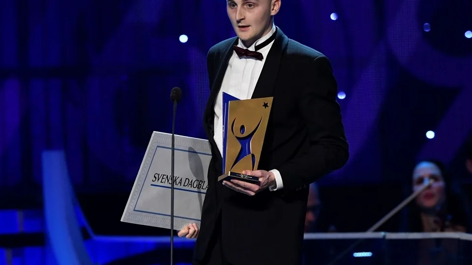 Jesper Svensson vann pris på Idrottsgalan.
