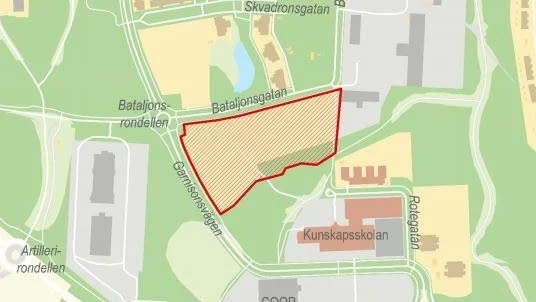 Detaljplan. Kvarteret Elitseglaren 1 kan snart bebyggas.