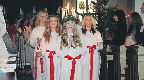 Hilda Davidsson blev framröstad till Värgårdsskolans Lucia.