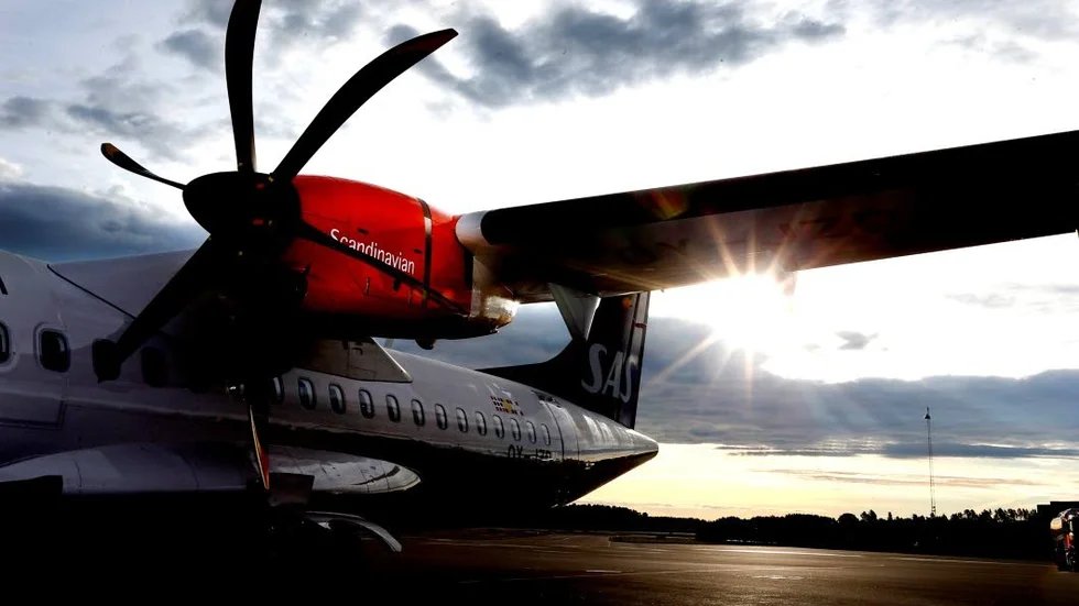 Flyg. Från Linköpings flygplats.