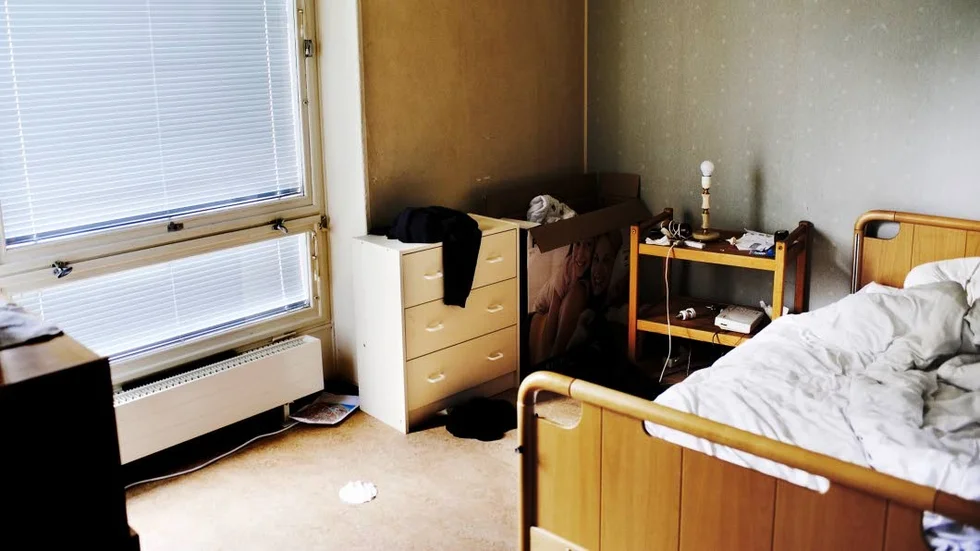 Den anställda somnade. (Bilden är tagen i ett annat sammanhang).