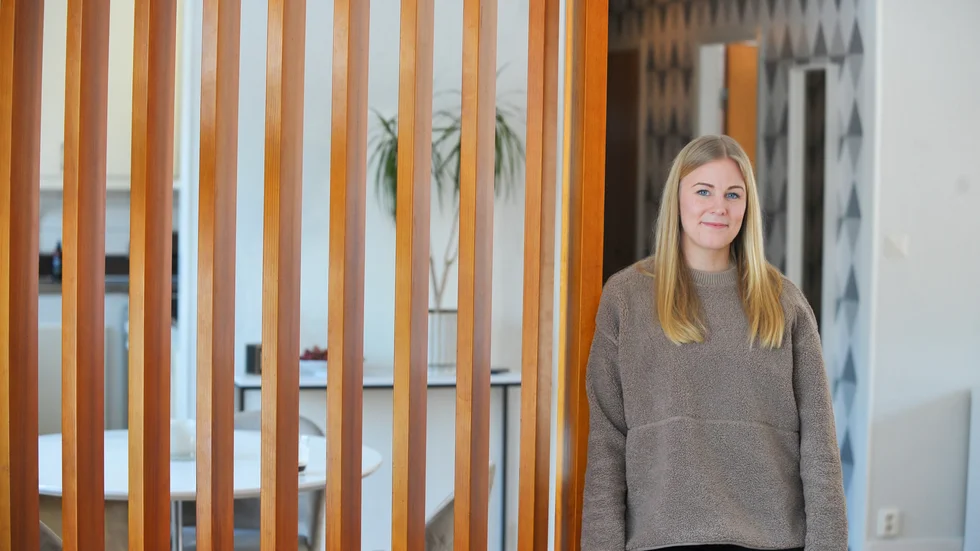 Hanna Hellander har bytt fotboll mot husrenovering. 