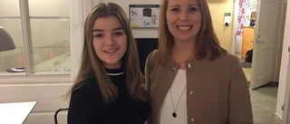 Hon fick göra sin prao i riksdagen