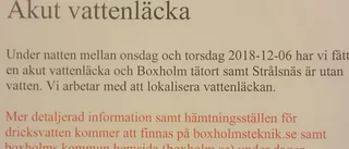 "Väldigt dålig information"