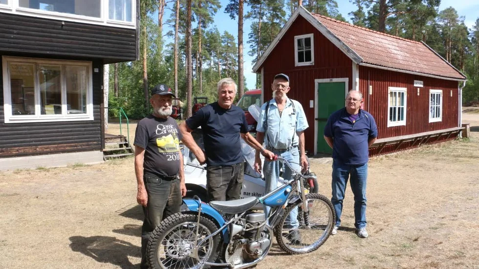 Jap–Conny Karlsson, Sven-Erik Svensson, Frank Nyström och Edgar Holder ser fram mot Jumbo Run och Speedwayens dag.