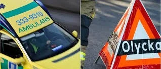 En till sjukhus efter singelolycka i morse